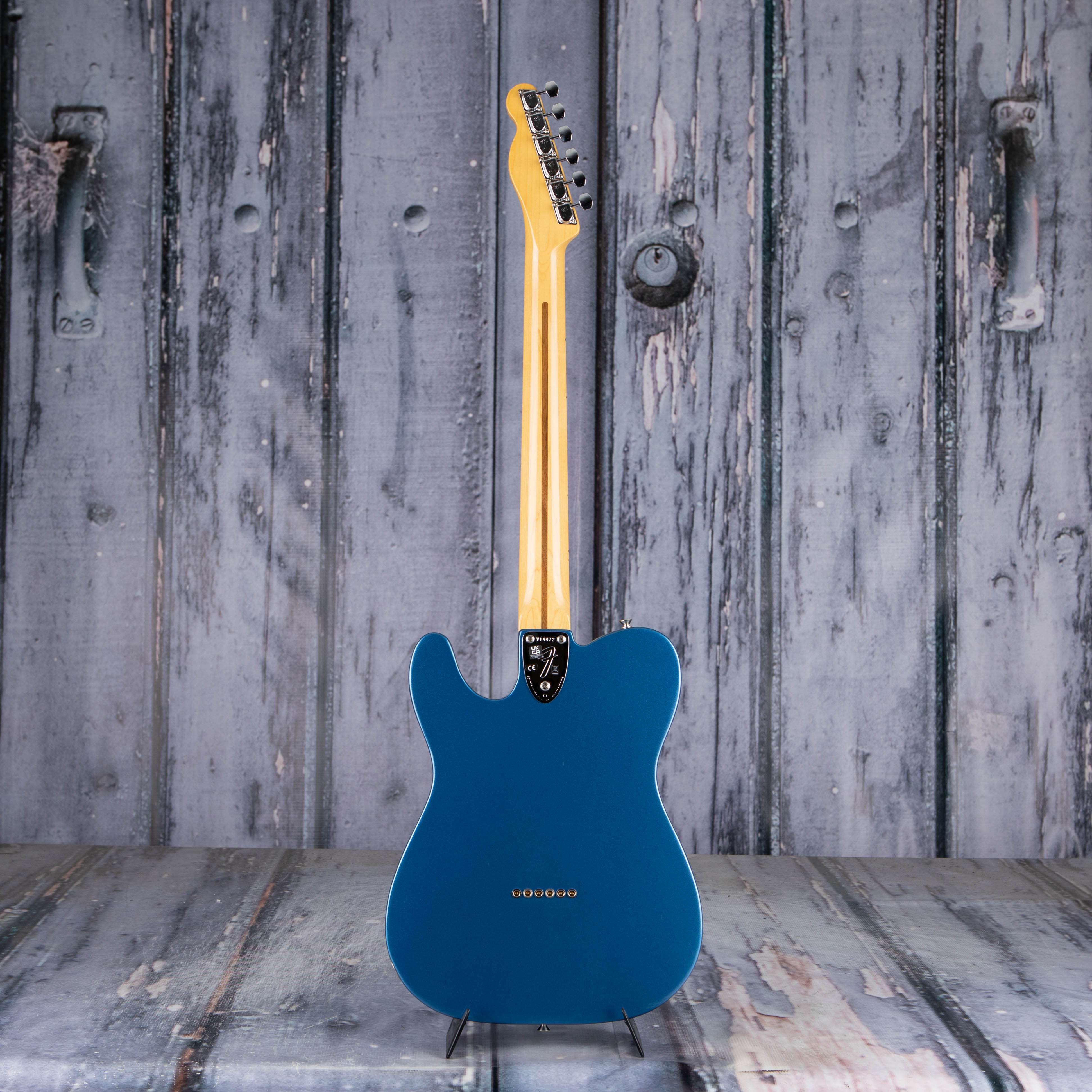 Fender American Vintage II 1972 Telecaster Thinline Semi-Hollowbody Guitar, Lake Placid Blue, back