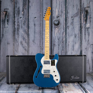 Fender American Vintage II 1972 Telecaster Thinline Semi-Hollowbody Guitar, Lake Placid Blue, case