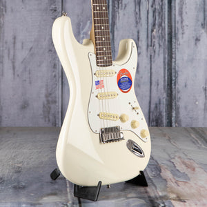 Fender Artist Series Jeff Beck Stratocaster Electric Guitar, Olympic White, angle