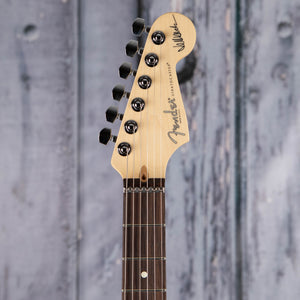 Fender Artist Series Jeff Beck Stratocaster Electric Guitar, Olympic White, front headstock