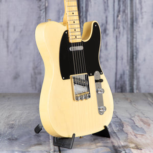 Fender Custom Shop 1950 Double Esquire Light Closet Classic Electric Guitar, Faded Nocaster Blonde, angle