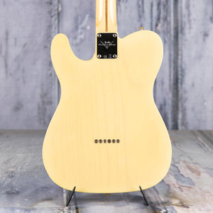 Fender Custom Shop 1950 Double Esquire Light Closet Classic Electric Guitar, Faded Nocaster Blonde, back closeup