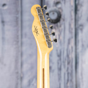 Fender Custom Shop 1950 Double Esquire Light Closet Classic Electric Guitar, Faded Nocaster Blonde, back headstock