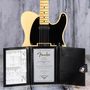 Fender Custom Shop 1950 Double Esquire Light Closet Classic Electric Guitar, Faded Nocaster Blonde, coa