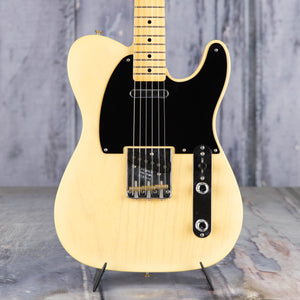 Fender Custom Shop 1950 Double Esquire Light Closet Classic Electric Guitar, Faded Nocaster Blonde, front closeup