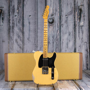Fender Custom Shop 1950 Double Esquire Relic Electric Guitar, Aged Nocaster Blonde, case