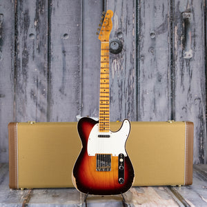 Fender Custom Shop 1959 Telecaster Custom Relic Electric Guitar, Wide-Fade Chocolate 3-Color Sunburst, case