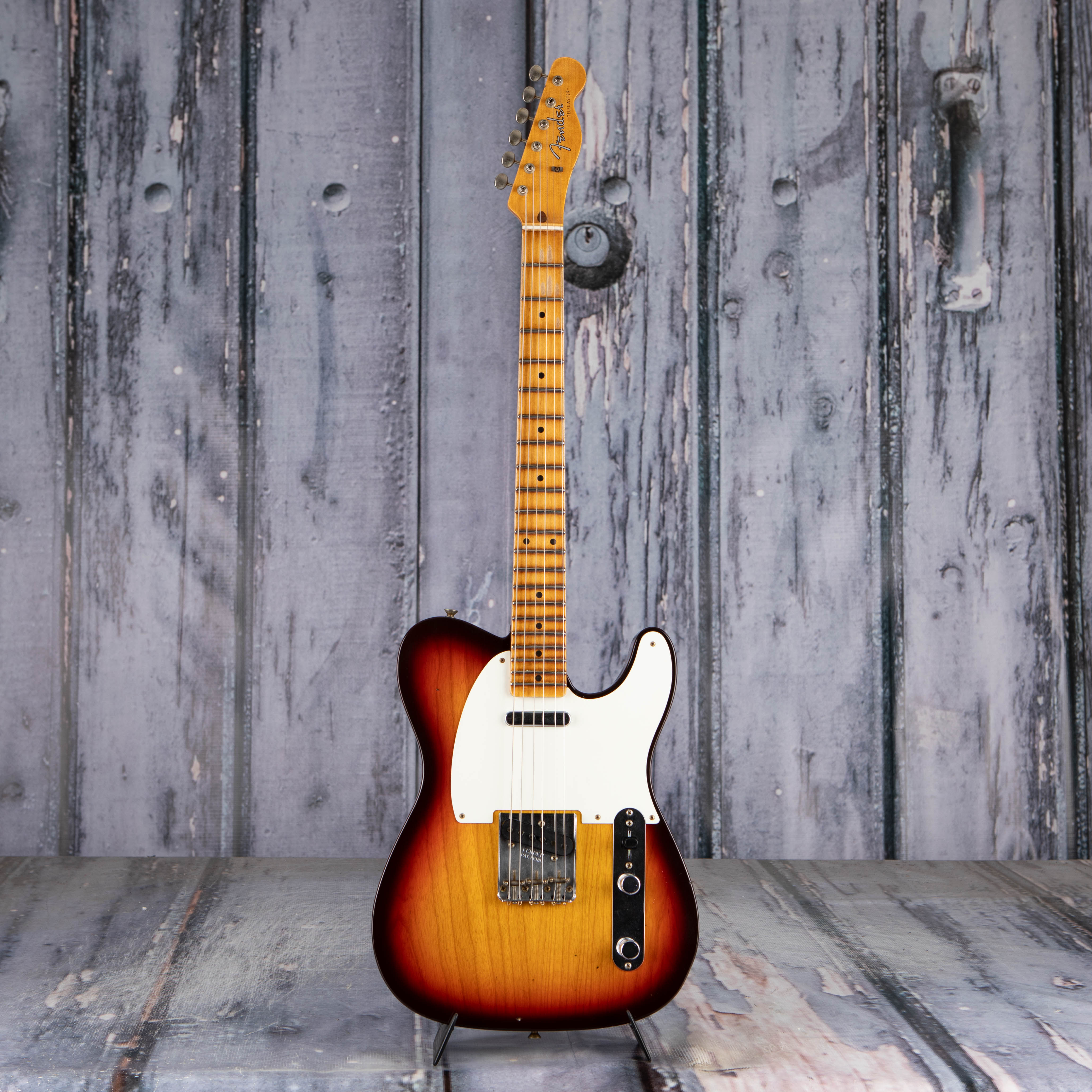 Fender Custom Shop 1959 Telecaster Journeyman Relic Electric Guitar, Chocolate 3-Tone Sunburst, front