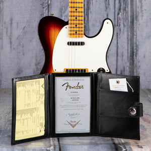 Fender Custom Shop 1959 Telecaster Journeyman Relic Electric Guitar, Chocolate 3-Tone Sunburst, coa