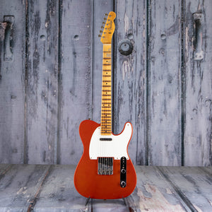 Fender Custom Shop '57 Telecaster Journeyman Relic Electric Guitar, Aged Candy Tangerine, front