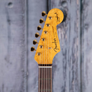 Fender Custom Shop Johnny A. Signature Stratocaster Time Capsule Electric Guitar, Sunset Glow Metallic with Gold Hardware, front headstock
