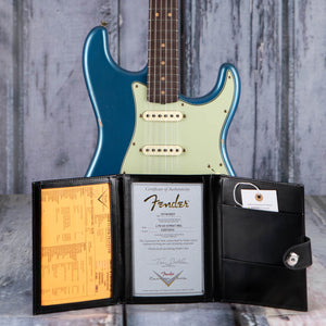 Fender Custom Shop Limited 1963 Stratocaster Relic Electric Guitar, Aged Lake Placid Blue, coa