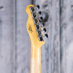 Fender Custom Shop Limited Bobbed Telecaster Thinline Relic Electric Guitar, 3-Tone Sunburst, back headstock
