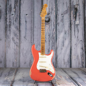 Fender Custom Shop Limited Edition 1962 Stratocaster Relic Electric Guitar, Aged Tahitian Coral, front