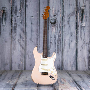 Fender Custom Shop Limited Edition 1964 Straotcaster Relic Electric Guitar, Super Faded Aged Shell Pink, front