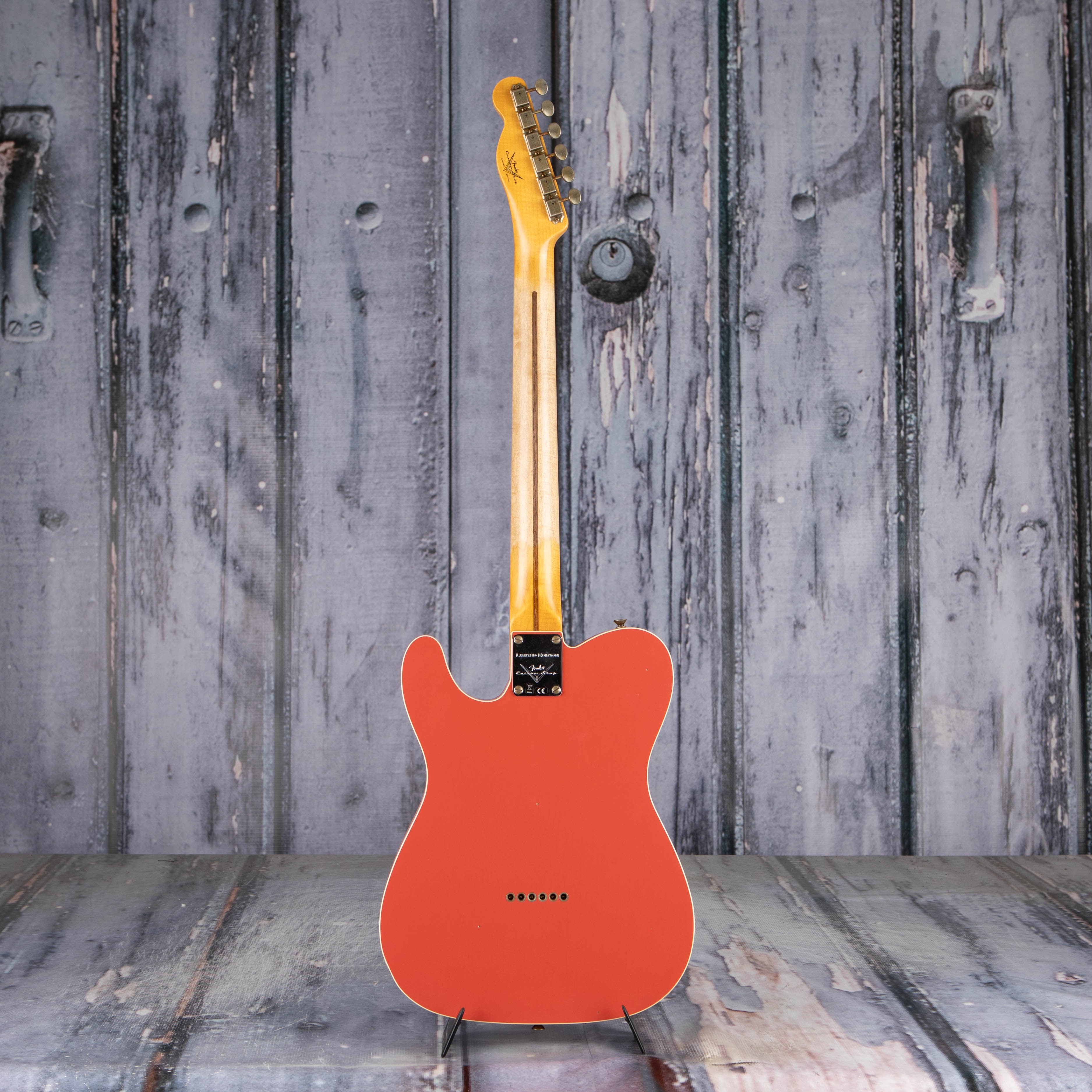 Fender Custom Shop Limited Edition '50s Twisted Telecaster Custom Journeyman Relic Electric Guitar, Aged Tahitian Coral, back