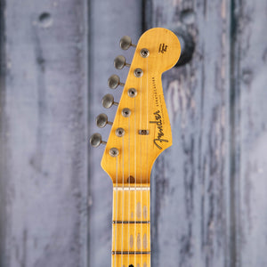 Fender Custom Shop Limited Edition '57 Stratocaster Relic Electric Guitar, Aged Tahitian Coral, front headstock
