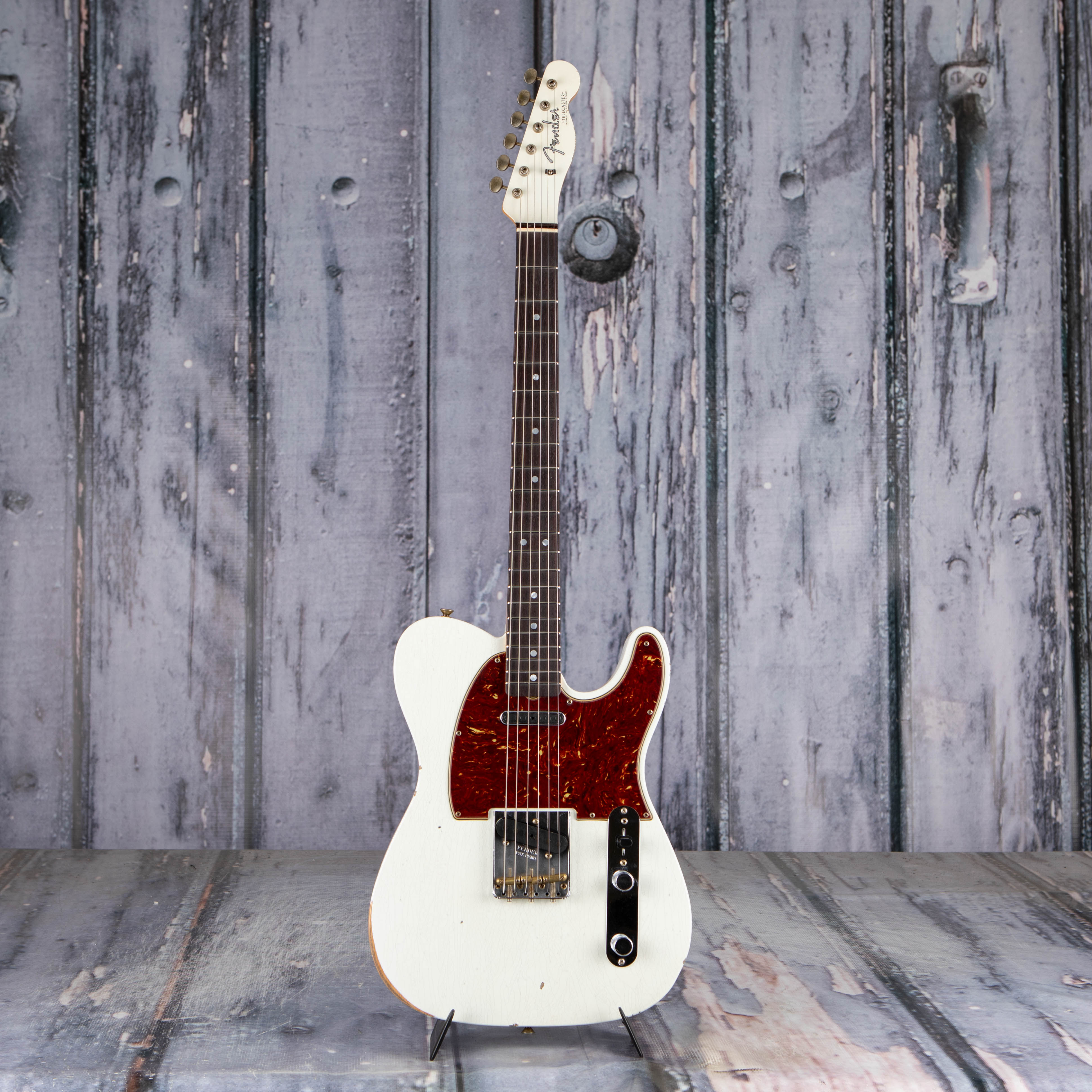 Fender Custom Shop Limited Edition '64 Telecaster Relic Electric Guitar, Aged Olympic White, front