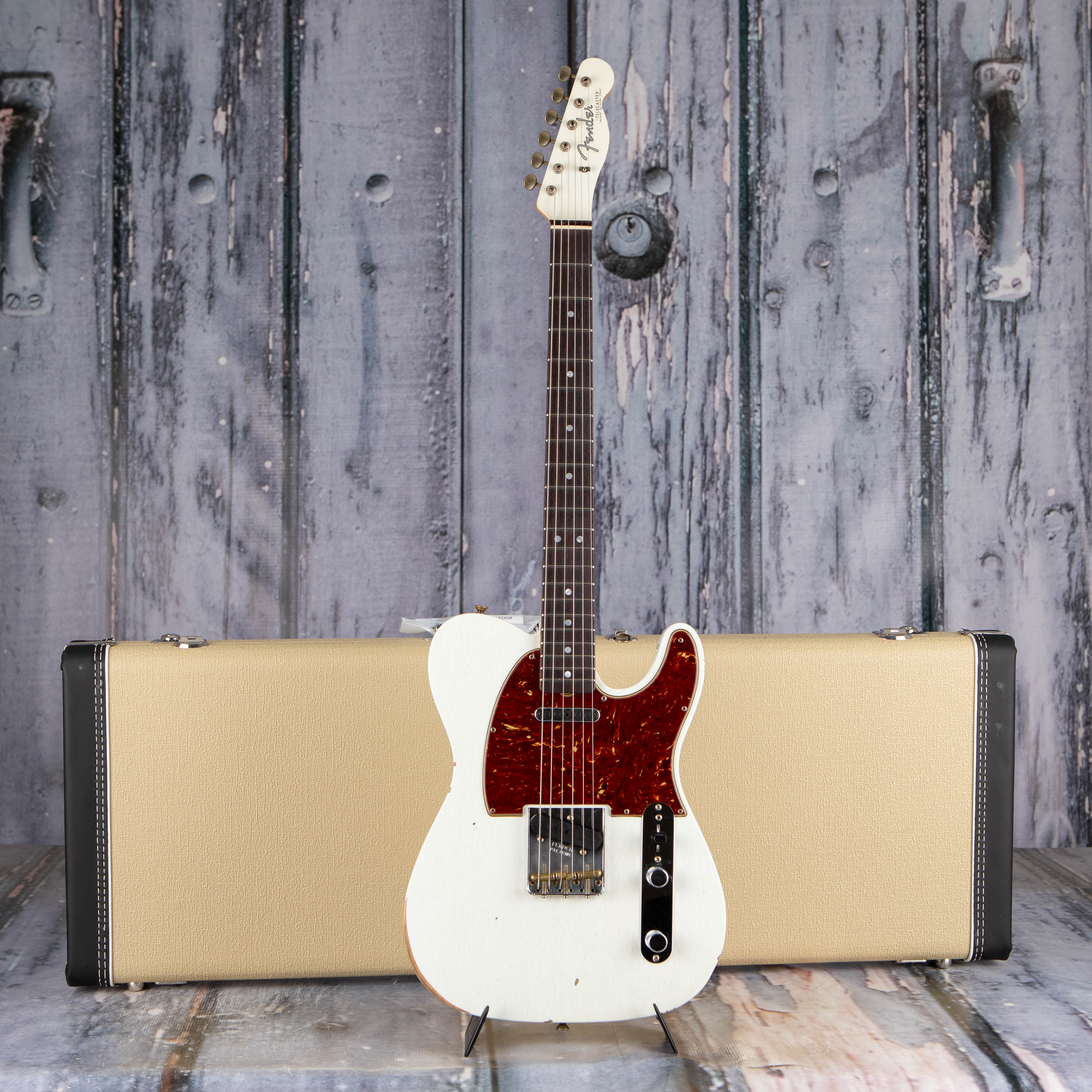 Fender Custom Shop Limited Edition '64 Telecaster Relic Electric Guitar, Aged Olympic White, case