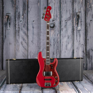 Fender Custom Shop Limited Edition Precision Bass Special Journeyman Relic Electric Bass Guitar, Aged Dakota Red, case