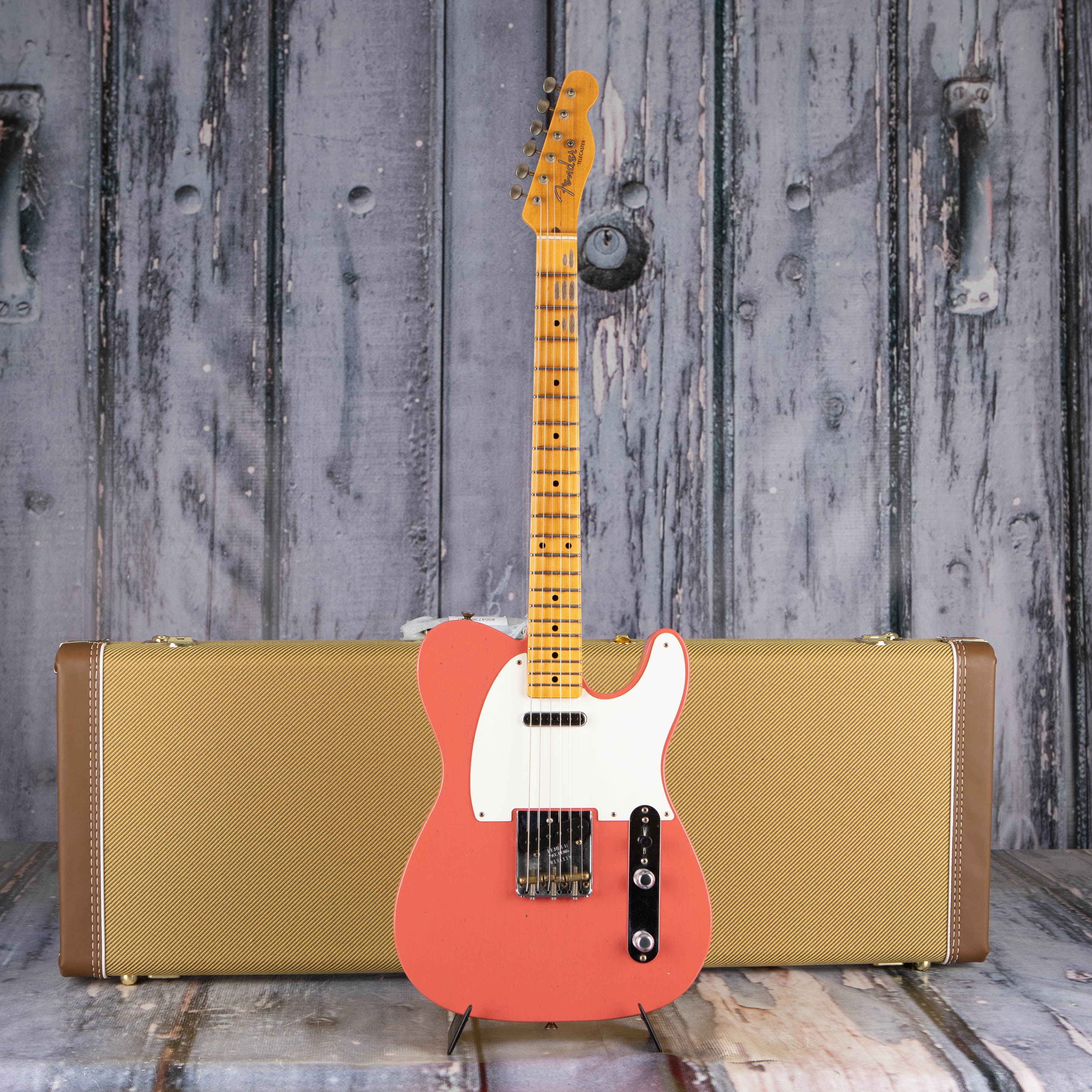 Fender Custom Shop Limited Edition Tomatillo Telecaster Journeyman Relic Electric Guitar, Super Faded Aged Tahitian Coral, case