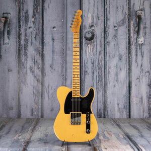 Fender Custom Shop Limited Tomatillo BG Telecaster Relic Electric Guitar, Aged Nocaster Blonde, front