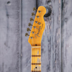 Fender Custom Shop Limited Tomatillo BG Telecaster Relic Electric Guitar, Aged Nocaster Blonde, front headstock