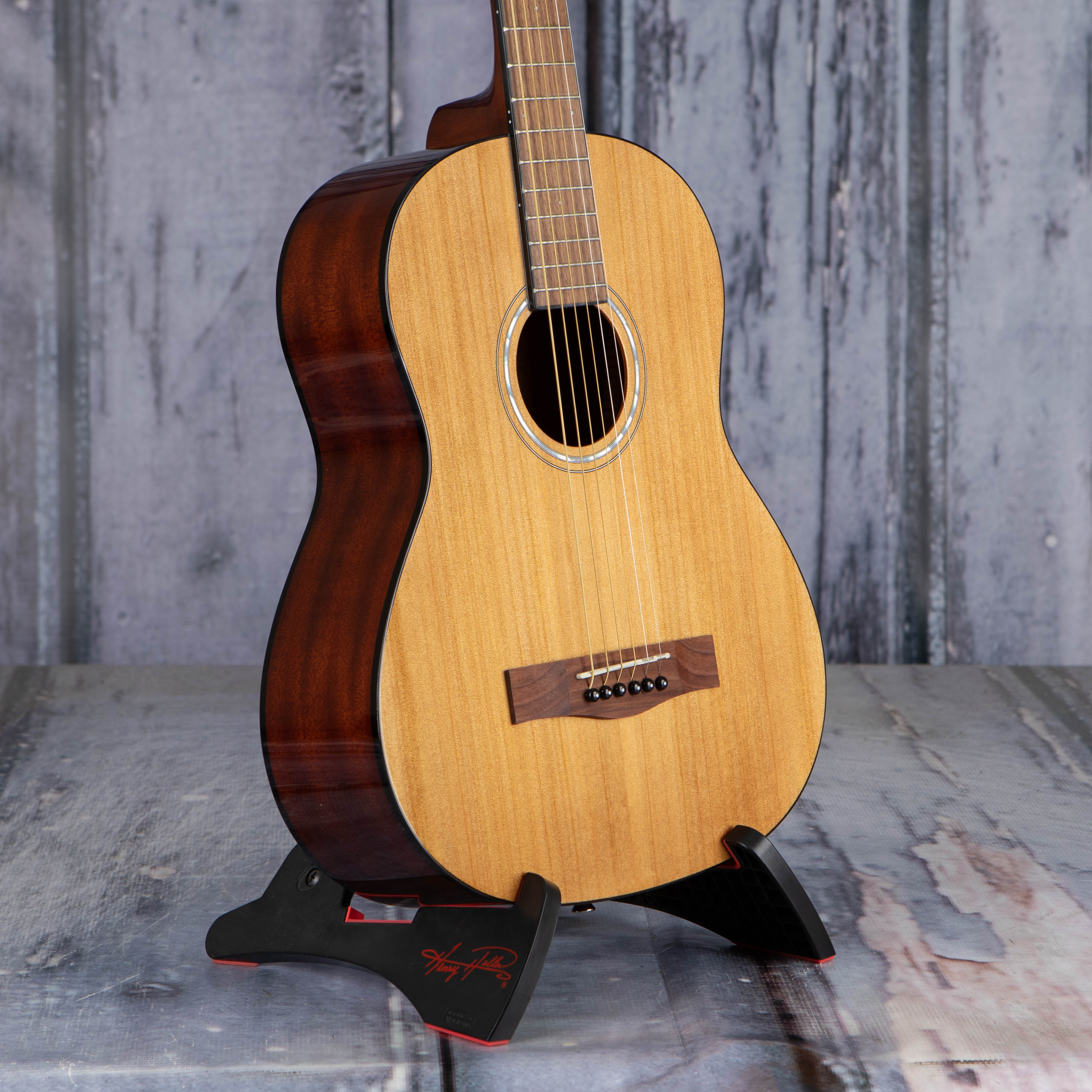 Fender FA-15 3/4 Steel Acoustic Guitar, Natural, angle