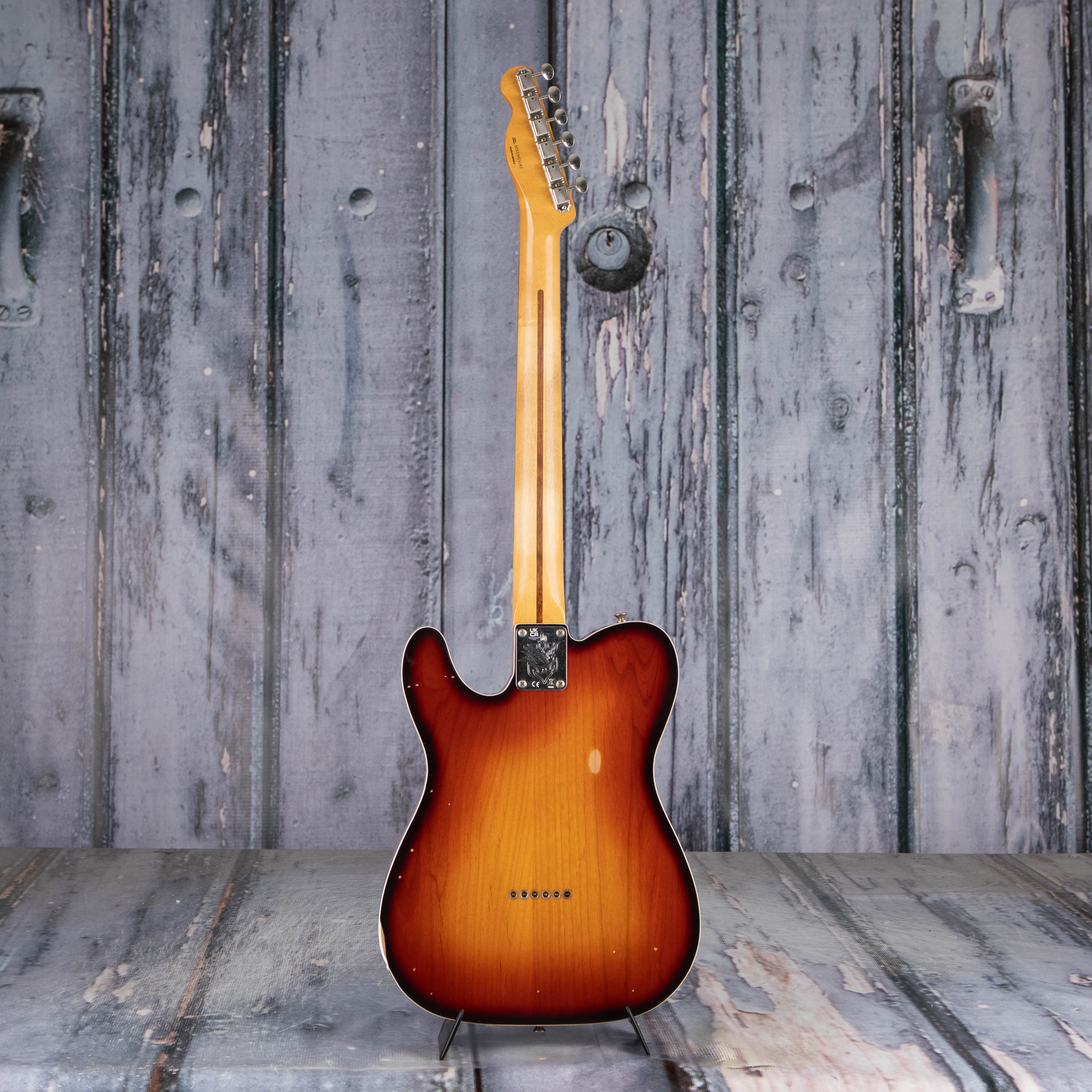 Fender Jason Isbell Custom Telecaster Electric Guitar, 3-Color Chocolate Burst, back