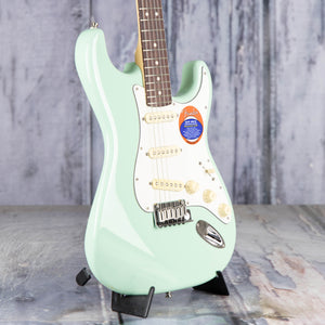 Fender Jeff Beck Stratocaster Electric Guitar, Surf Green, angle