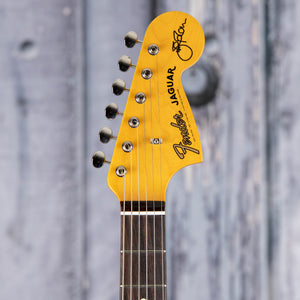 Fender Johnny Marr Jaguar Electric Guitar, Metallic KO, front headstock