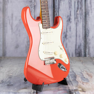 Fender Limited Edition American Vintage II '61 Stratocaster Electric Guitar, Fiesta Red, angle