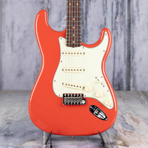 Fender Limited Edition American Vintage II '61 Stratocaster Electric Guitar, Fiesta Red, front closeup