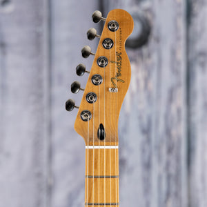 Fender Limited Edition Player II Telecaster Electric Guitar, Charcoal Frost Metallic, front headstock