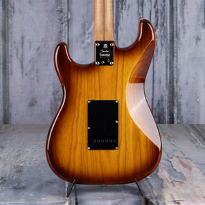 Fender Limited Edition Suona Stratocaster Thinline Semi-Hollowbody Guitar, Violin Burst, back closeup