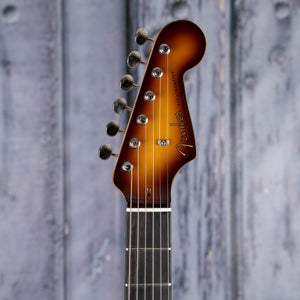 Fender Limited Edition Suona Stratocaster Thinline Semi-Hollowbody Guitar, Violin Burst, front headstock