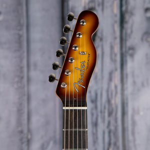 Fender Limited Edition Suona Telecaster Thinline Semi-Hollowbody Guitar, Violin Burst, front headstock