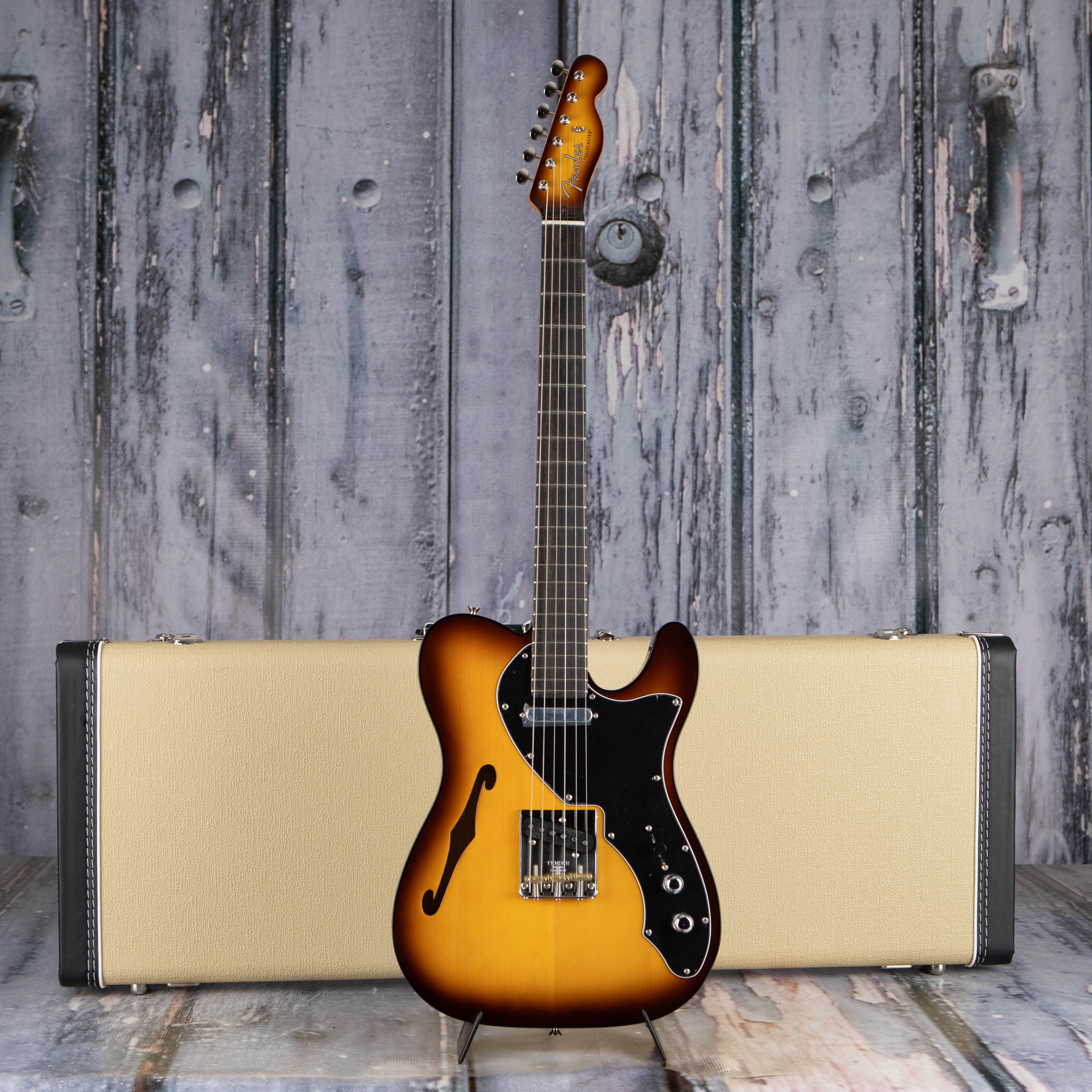 Fender Limited Edition Suona Telecaster Thinline Semi-Hollowbody Guitar, Violin Burst, case