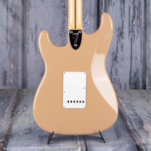 Fender Made In Japan Limited International Color Stratocaster Electric Guitar, Sahara Taupe, back closeup