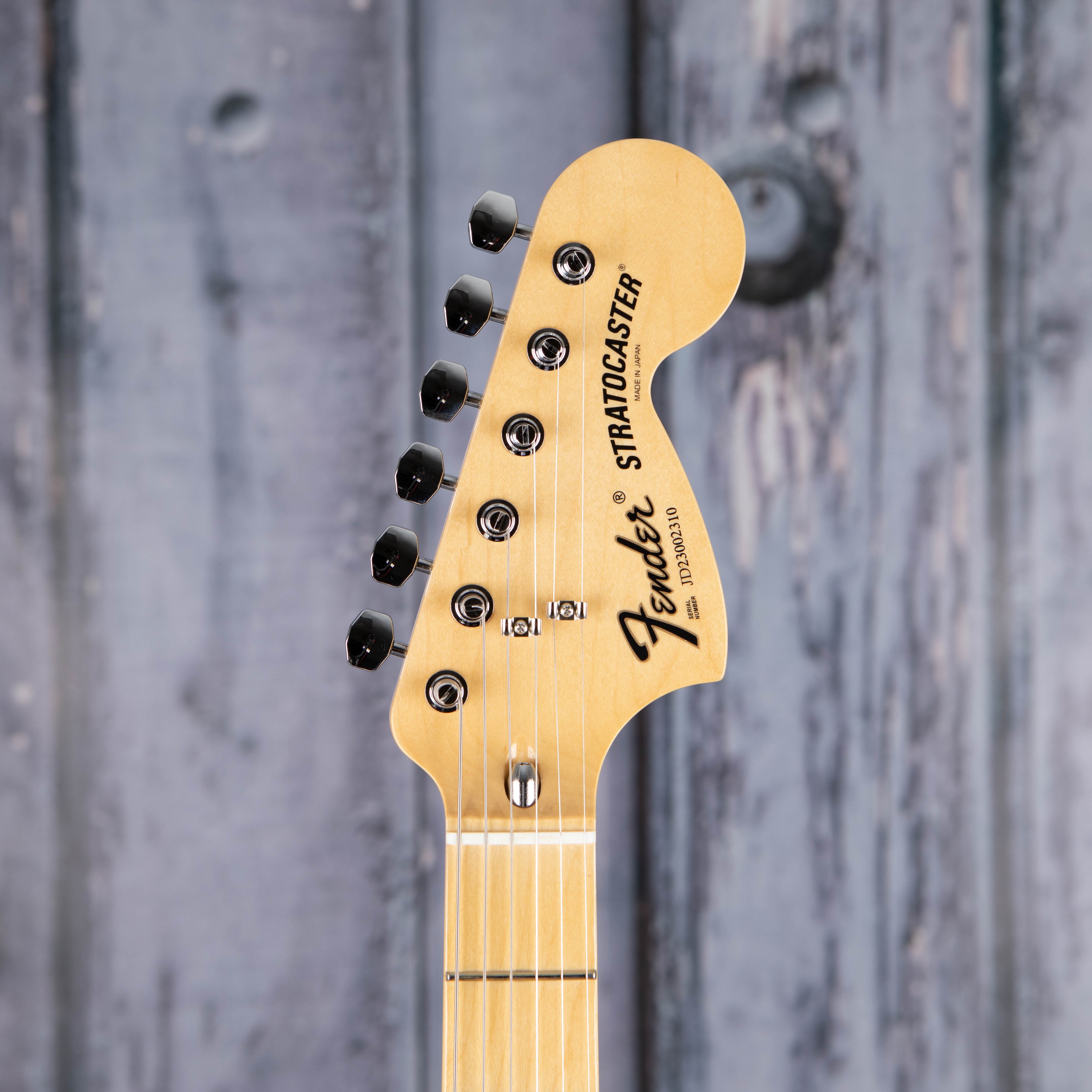 Fender Made In Japan Limited International Color Stratocaster Electric Guitar, Sahara Taupe, front headstock