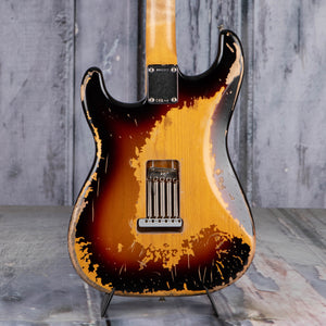 Fender Mike McCready Stratocaster Electric Guitar, 3-Color Sunburst, back closeup