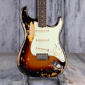 Fender Mike McCready Stratocaster Electric Guitar, 3-Color Sunburst, front closeup
