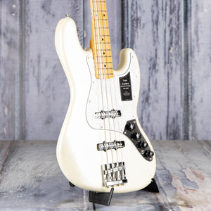 Fender Player II Modified Active Jazz Bass Guitar, Olympic Pearl, angle