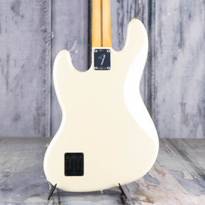 Fender Player II Modified Active Jazz Bass Guitar, Olympic Pearl, back closeup