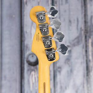 Fender Player II Modified Active Jazz Bass Guitar, Olympic Pearl, back headstock