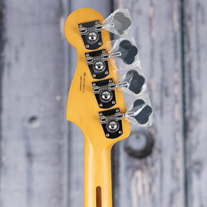 Fender Player II Modified Active Precision Bass Guitar, 3 Tone Sunburst, back headstock