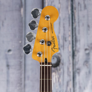 Fender Player II Modified Active Precision Bass Guitar, Olympic Pearl, front headstock