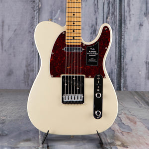Fender Player II Modified Telecaster Electric Guitar, Olympic Pearl, front closeup