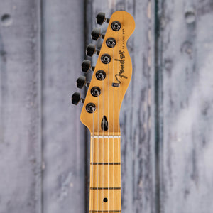 Fender Player II Modified Telecaster Electric Guitar, Sunshine Yellow, front headstock