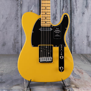 Fender Player II Modified Telecaster Electric Guitar, Sunshine Yellow, front closeup